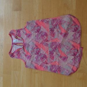Ivivva Neon Pink and Purple Tank Top